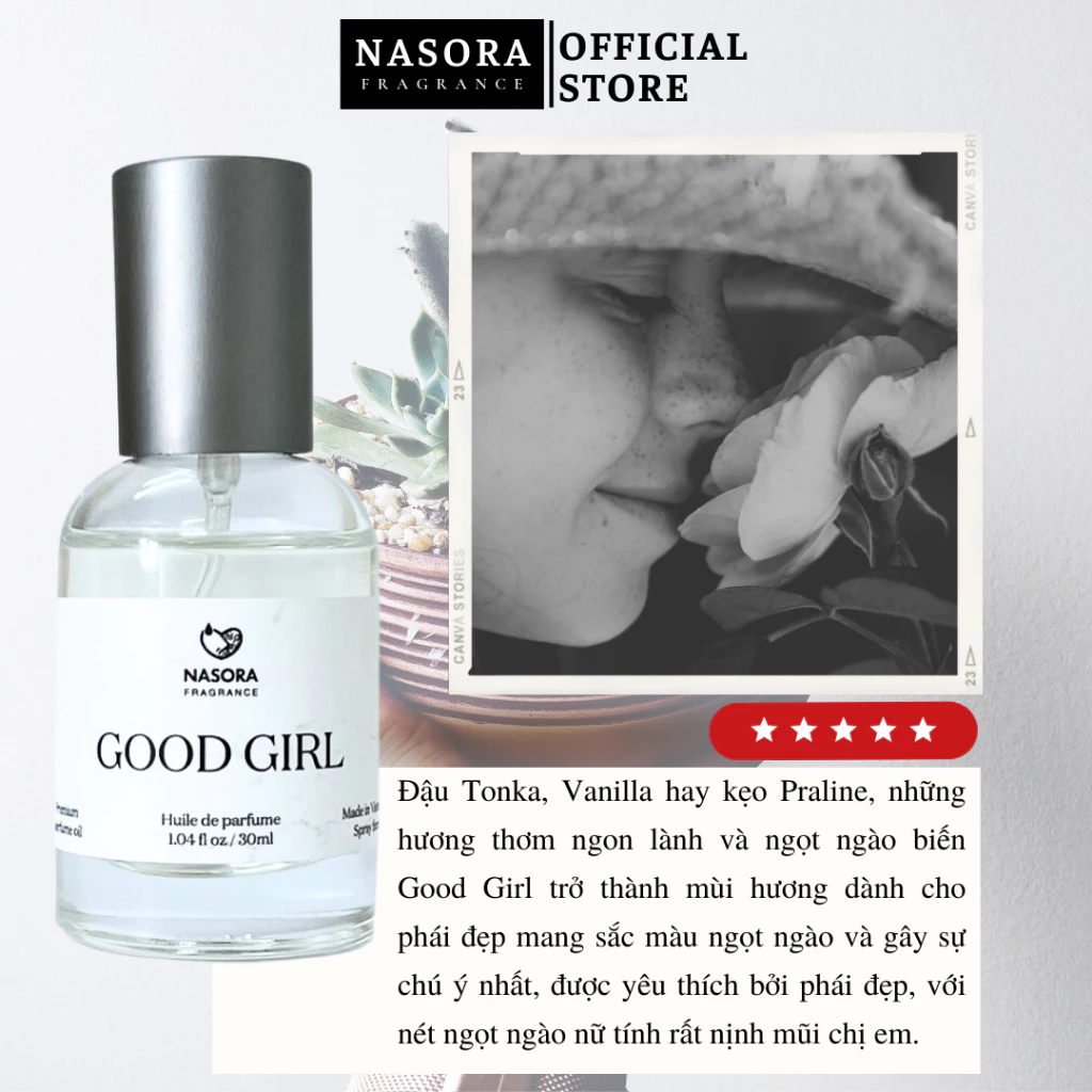 Xịt Thơm Miệng Kissing Spray Nasora 20ml Chai Mới Hương TTinh Dầu Nước Hoa Nữ NASORA Good Girl Premium Hương Thơm Ngọt Ngào, Quyến Rũ, Gợi Cảm Full Size 30MLrái Cây Kẹo Ngọt Thơm Mát Ngọt Ngào (Sao chép) - Ảnh 3