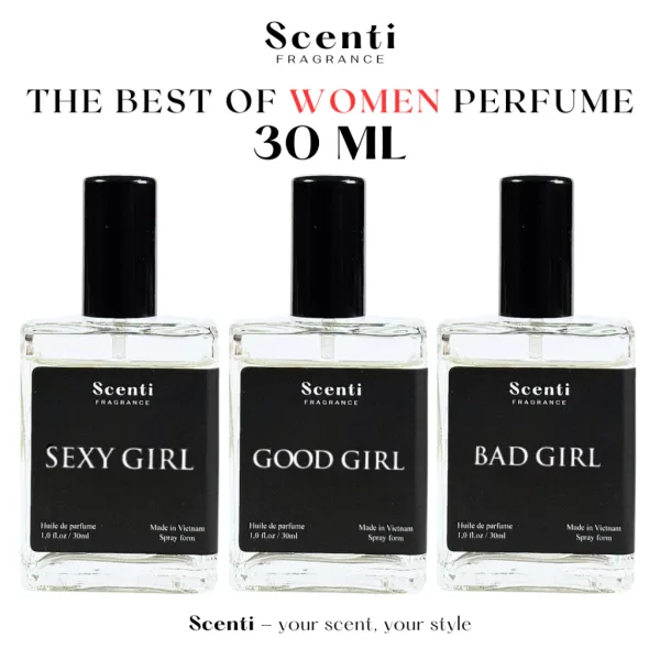Nước Hoa Nữ Scenti Ngọt Ngào,Thu Hút, Trưởng Thành, Gợi Cảm - Dạng Xịt 30ml