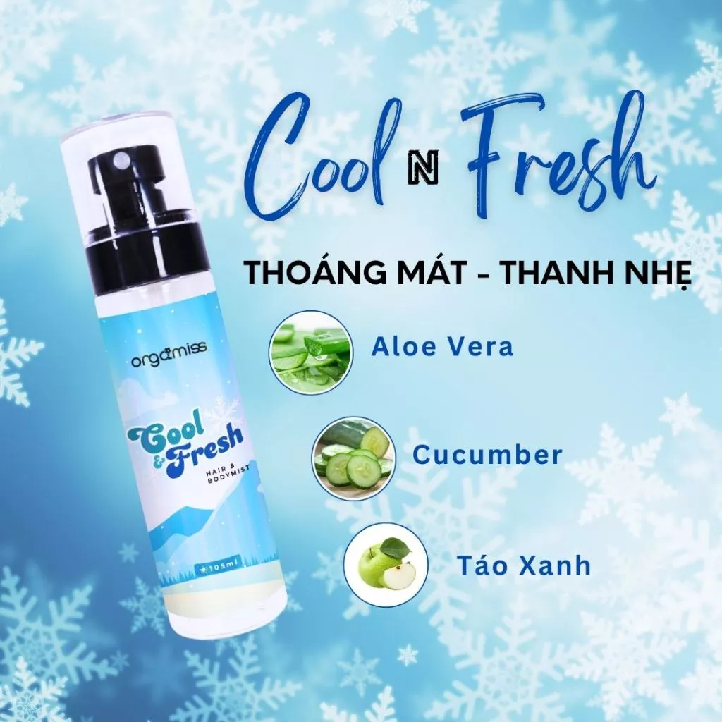 Body Mist Nước Hoa Nam Nữ Hoa Quả Sơn ORGAMISS Hương Hoa Quả Tươi Mát Khử Mùi Body Unisex - Dạng Xịt 105ml - Ảnh 4