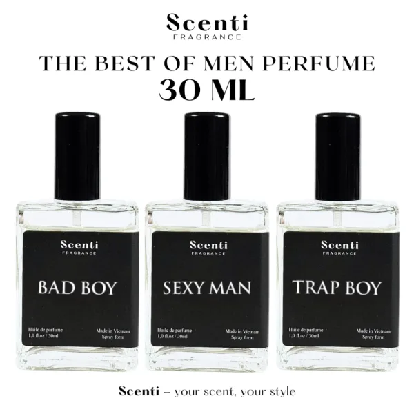 Nước Hoa Nam Scenti Sang Trọng, Mạnh Mẽ, Cuốn Hút, Trưởng Thành - Dạng Xịt 30ml